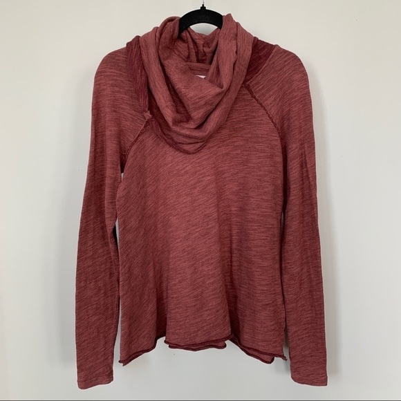 FP Beach Cowl Neck Long Sleeve Top Size S/M - Picture 1 of 8